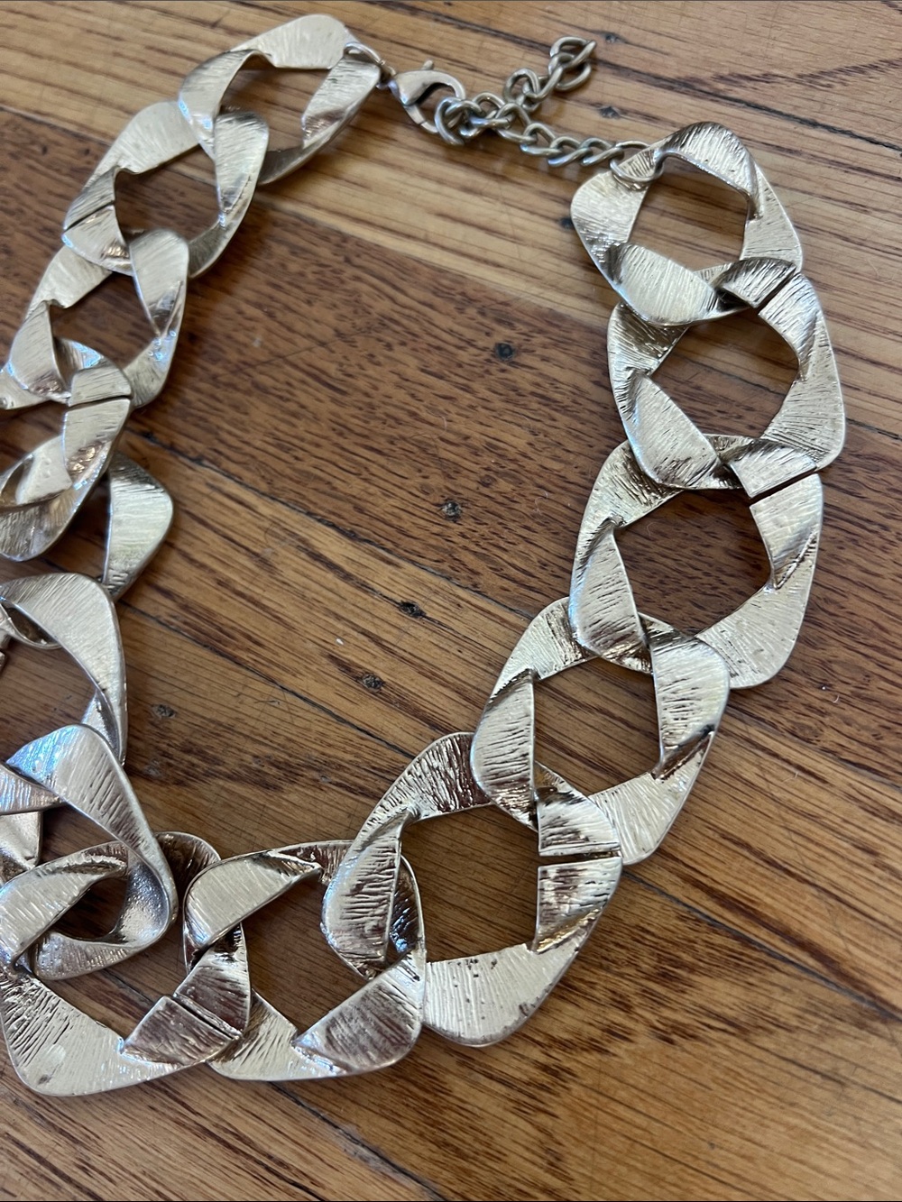 Anthropologie Square Linked Necklace - Picture 4 of 9